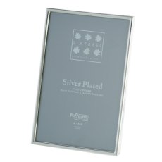 Sixtrees Cambridge Narrow Rim Silver Plated Photo Frame