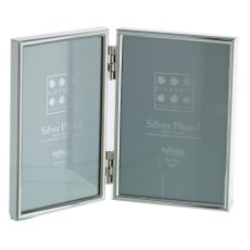 Sixtrees Cambridge Silver Plated Folding Photo Frame for Two Pictures Sixtrees Cambridge Silver Plated Folding Photo Frame for Two Pictures