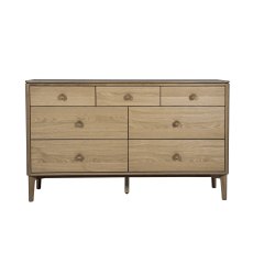 Anders Oak 7 Drawer Wide Chest Anders Oak 7 Drawer Wide Chest