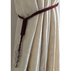 Tsar Burgundy Tiebacks