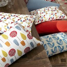 Scandi Trees Scarlet PVC