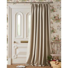 Laura Ashley Stephanie Natural Door Ready Made Curtains