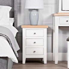 Derwent White Large Bedside Cabinet