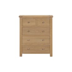 Silverdale Oak 2 Over 3 Chest of Drawers