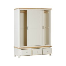 Silverdale Painted Large Robe 2 Sliding Door Wardrobe