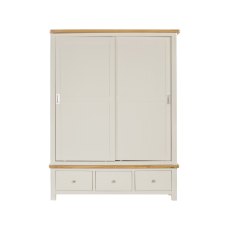 Silverdale Painted Large Robe 2 Sliding Door Wardrobe