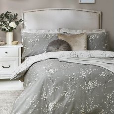 Laura Ashley Pussy Willow Steel Grey Duvet Cover Set Laura Ashley Pussy Willow Steel Grey Duvet Cover Set