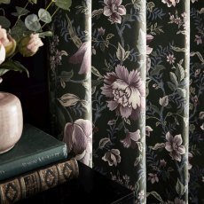 Laura Ashley Edita's Garden Charcoal Ready Made Curtains