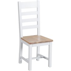 Tenby 1.2m Extending Dining Table & 4 Wooden Seat Dining Chairs