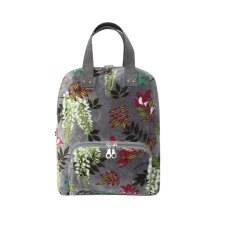 Earth Squared Grey Printed Velvet Alice Backpack Earth Squared Grey Printed Velvet Alice Backpack