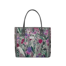 Earth Squared Plum Jacquard Tote Bag Earth Squared Plum Jacquard Tote Bag