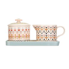 Cath Kidston Painted Table Ceramic Sugar & Milk Jug Set Cath Kidston Painted Table Ceramic Sugar & Milk Jug Set