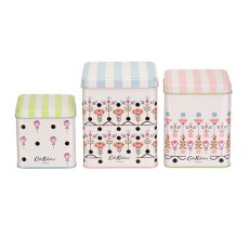 Cath Kidston Painted Table Set of 3 Stacking Storage Tins Cath Kidston Painted Table Set of 3 Stacking Storage Tins
