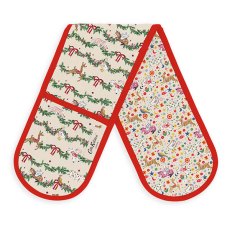CK christmas double oven glove