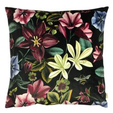 Evans Lichfield Midnight Garden Floral Square Cushion Shiraz