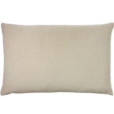 Furn Contra Velvet Cushion Natural