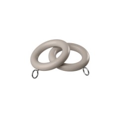 Woodland 4 Pack of Grey Curtain Rings