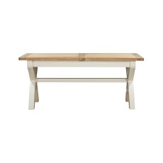 Silverdale Painted Cross Leg Extendable Table