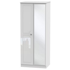 Edinburgh 2ft 6in Mirrored Wardrobe Edinburgh 2ft 6in Mirrored Wardrobe