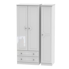 Edinburgh Tall Triple 2 Drawer Wardrobe