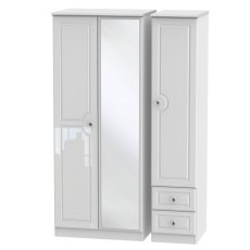 Edinburgh Triple Mirrored Wardrobe with Drawers Edinburgh Triple Mirrored Wardrobe with Drawers