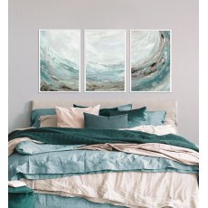 Rhythmic Waters Triptych 1 Framed Canvas