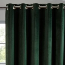 Sundour Abington Bottle Green Eyelet Ready Made Curtains