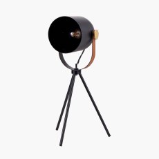 Auden Black Metal Tripod Table Lamp