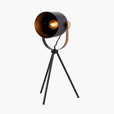 Auden Black Metal Tripod Table Lamp