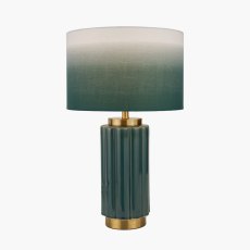 Lushan Green Scalloped Ceramic Table Lamp Lushan Green Scalloped Ceramic Table Lamp