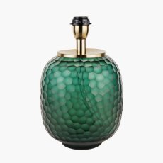 Camila Green Cold Cut Textured Glass Table Lamp
