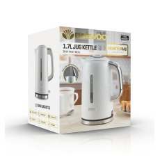 Daewoo Honeycomb 1.7L White Kettle