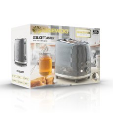 Daewood Honeycomb 2 Slice Grey Toaster