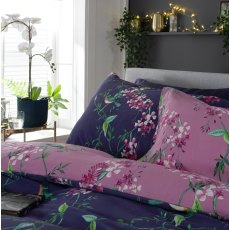 Deyongs Bird Garden Plum Duvet Cover Set Deyongs Bird Garden Plum Duvet Cover Set