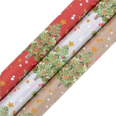 Festive Tree 4m Roll Wrap Collection