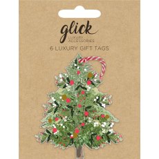 Festive Tree Multipack Pack of 6 Tags Festive Tree Multipack Pack of 6 Tags