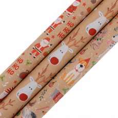 Kraft Festivities 3m Kraft Roll Wrap Collection Kraft Festivities 3m Kraft Roll Wrap Collection
