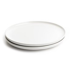 Moods White Dinner Plate 2pk