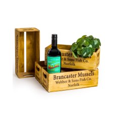 Antiqued Brancaster Mussels Wooden Box