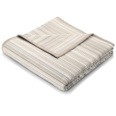 Biederlack Cotton Rich Natural Stripe Throw