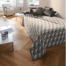 Biederlack Cotton Rich Natural Geo Throw Biederlack Cotton Rich Natural Geo Throw