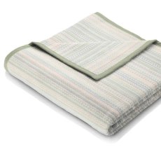 Biederlack Cotton Rich Sage Stripe Throw Biederlack Cotton Rich Sage Stripe Throw