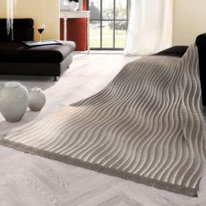 Biederlack Cotton Rich Neutral Curves Throw Biederlack Cotton Rich Neutral Curves Throw