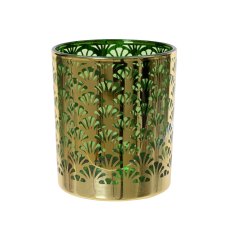 Kaemingk Laser Fan Gold Tealight Holder Kaemingk Laser Fan Gold Tealight Holder