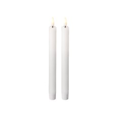 Kaemingk LED Pair of Dinner Candles White Kaemingk LED Pair of Dinner Candles White