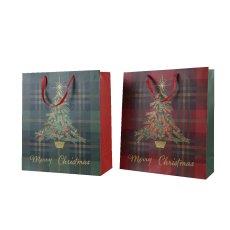 AW23 Tartan Tree Giftbag Small AW23 Tartan Tree Giftbag Small