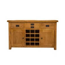 Norfolk Oak Large Sideboard with Wine Rack Norfolk Oak Large Sideboard with Wine Rack