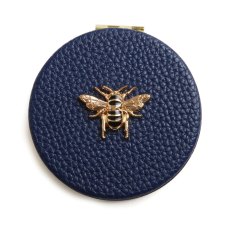 Alice Wheeler Navy Round Compact Mirror Alice Wheeler Navy Round Compact Mirror