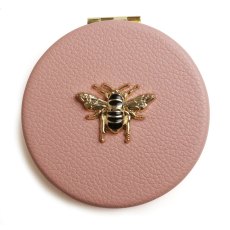 Alice Wheeler Pink Round Compact Mirror Alice Wheeler Pink Round Compact Mirror