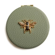 Alice Wheeler Sage Round Compact Mirror